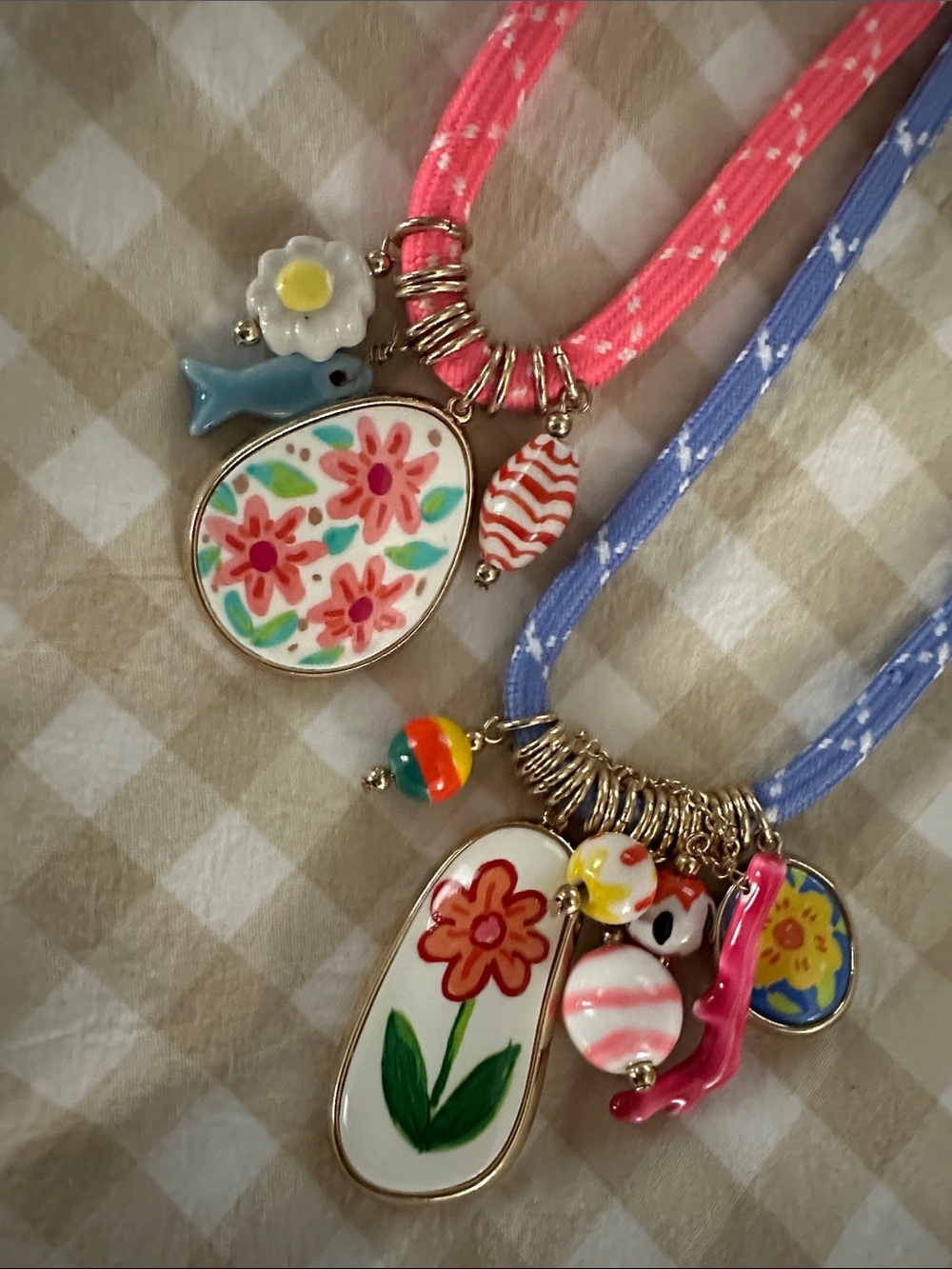 Zara Floral Charm Necklaces - Picture 2 of 2